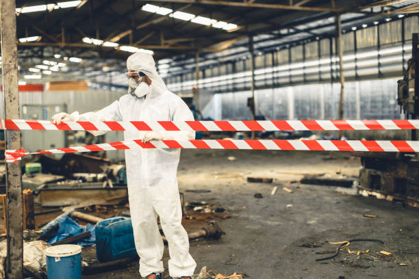 Professional Biohazard technician working in Burbank, IL
